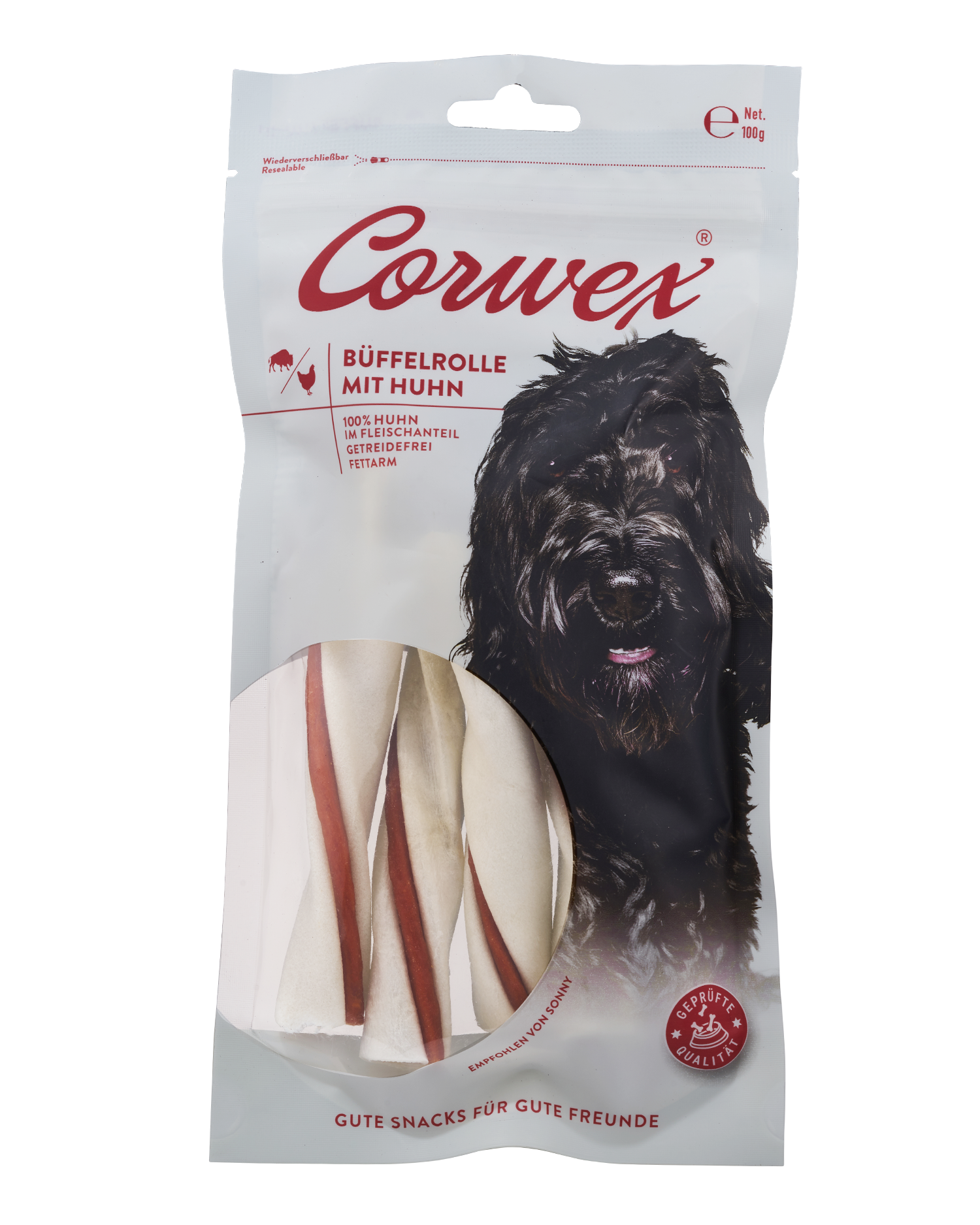 Corwex Büffelrolle mit Huhn | 100 g