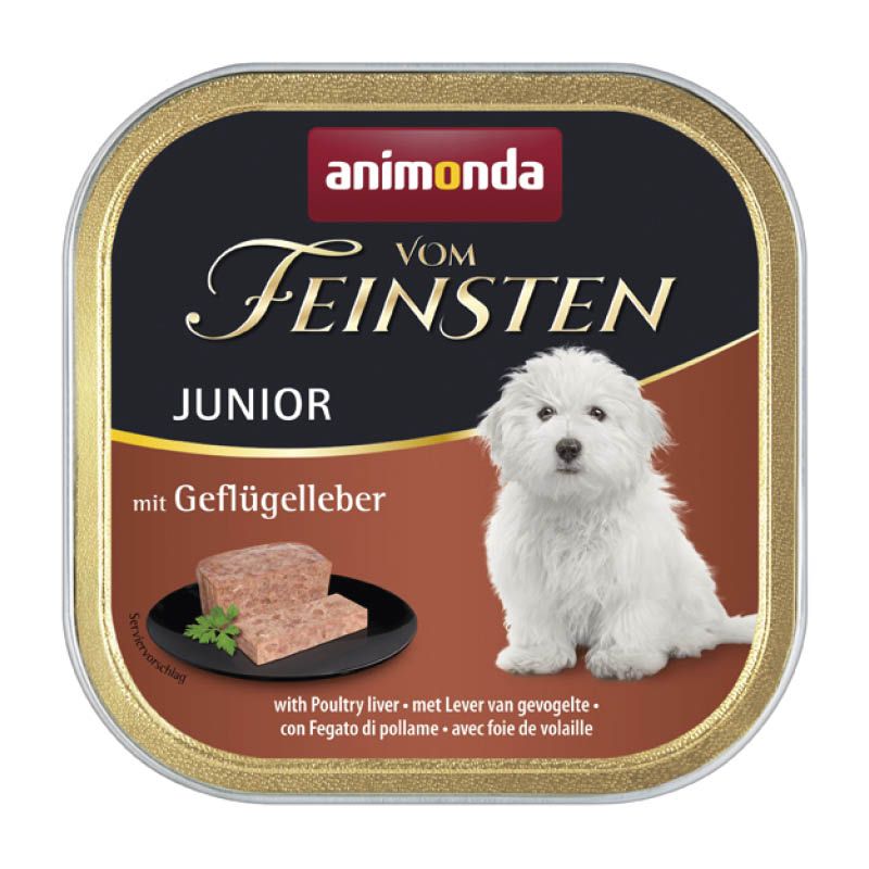 animonda Vom Feinsten - Schale - Junior - mit Geflügelleber | 22 x 150 g