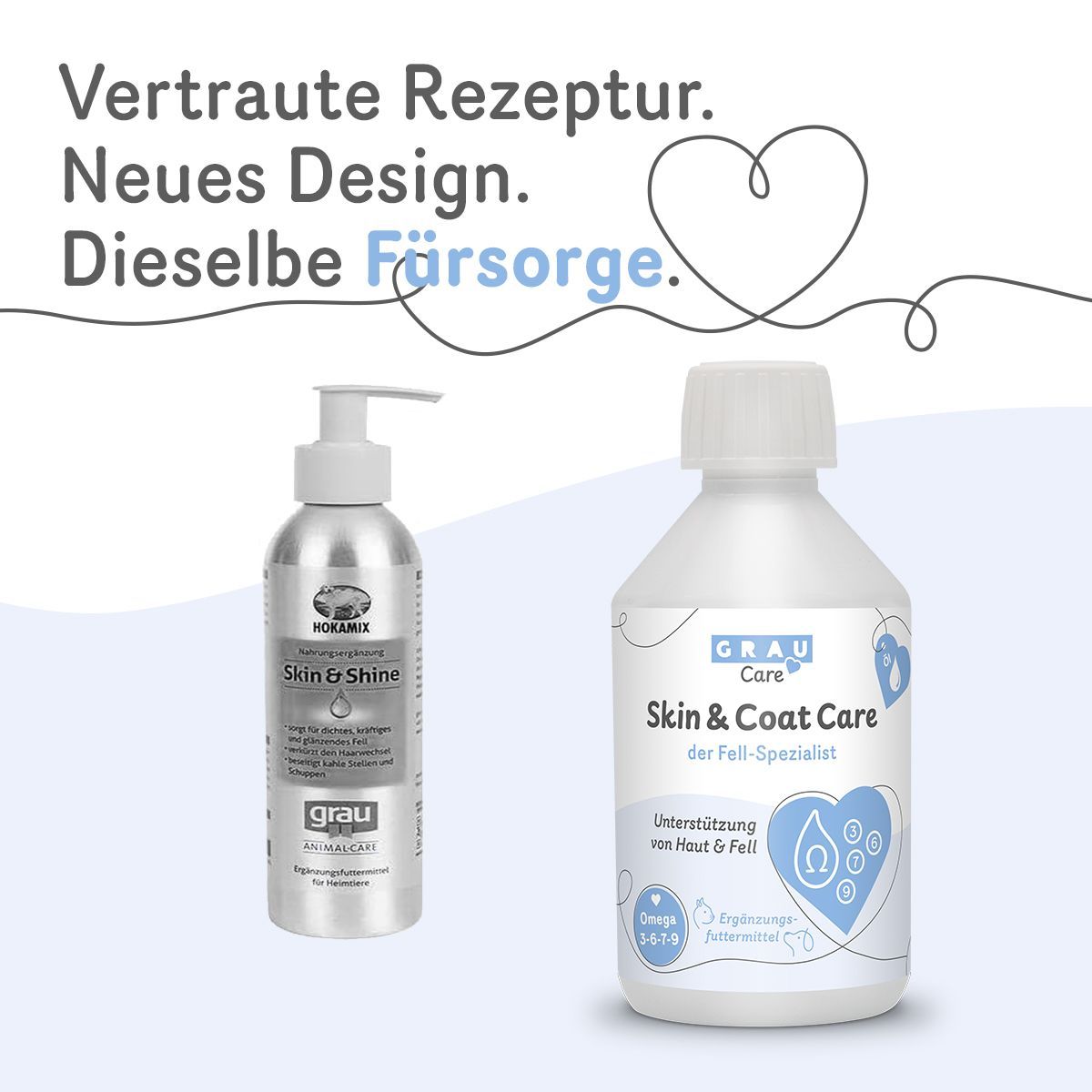 Grau Hund & Katze Hokamix Skin & Shine | 250 ml