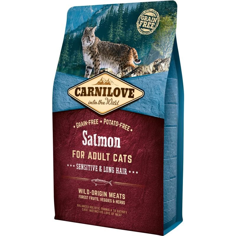 Carnilove Cat Adult - Lachs - Sensitiv & Langhaarkatzen | 2 kg
