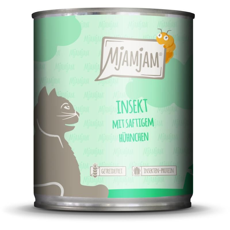 MjAMjAM Cat - Insekt mit saftigem Hühnchen | 6 x 800 g