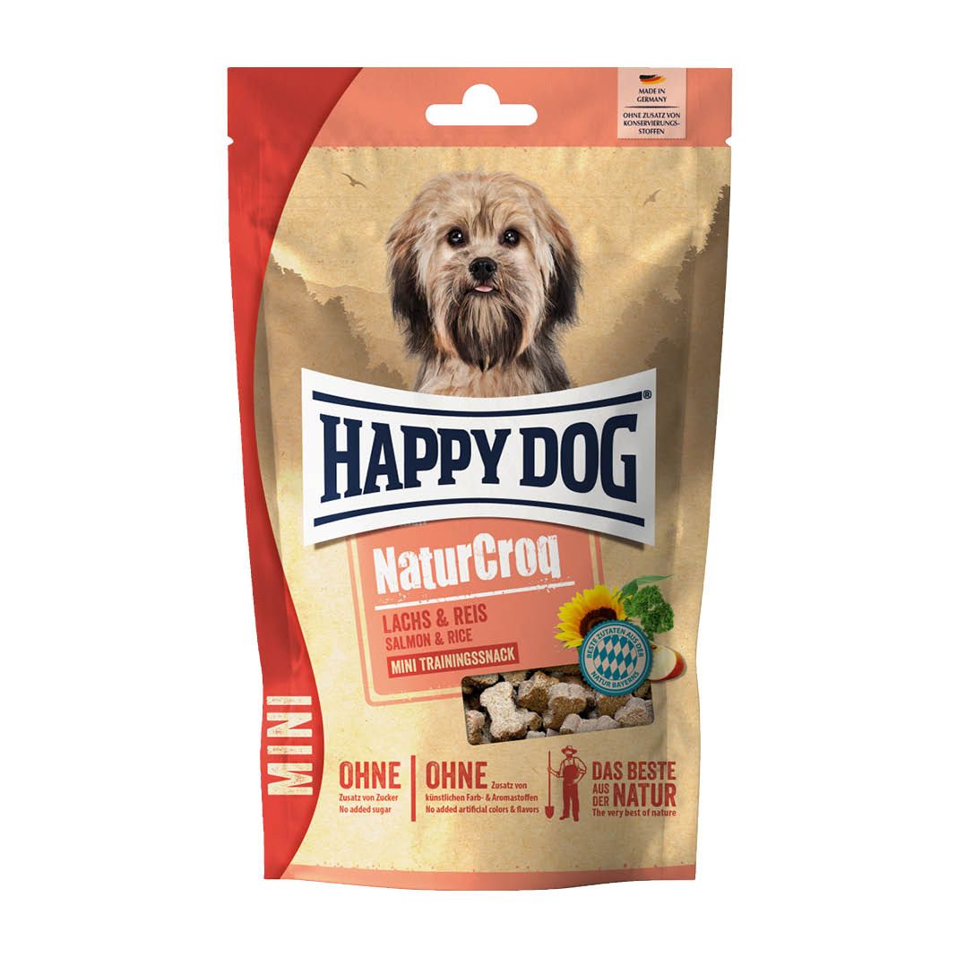 Happy Dog NaturCroq Mini Snack Lachs & Reis | 100 g