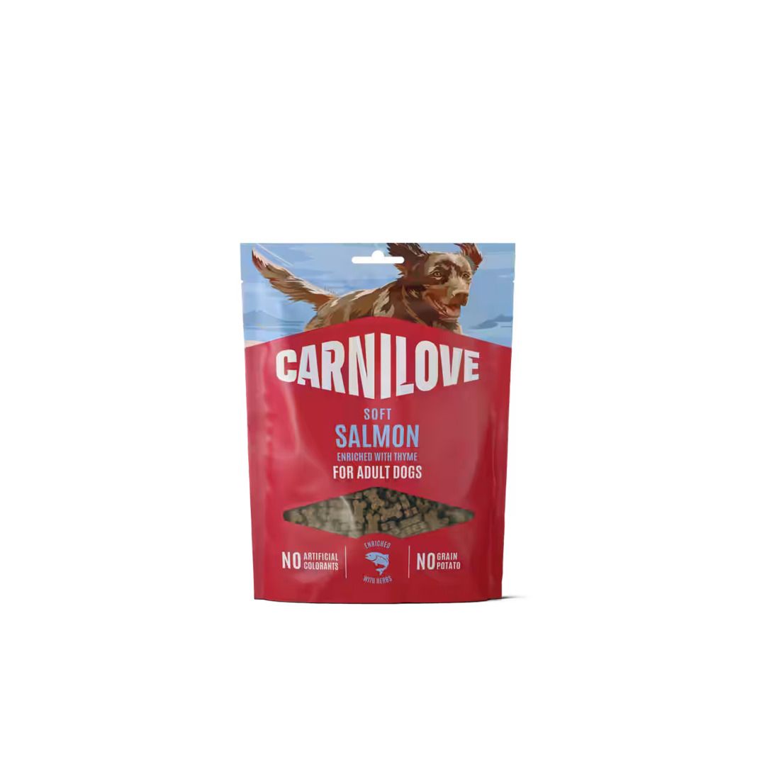 Carnilove Dog Soft Snack - Lachs mit Thymian | 10 x 200 g