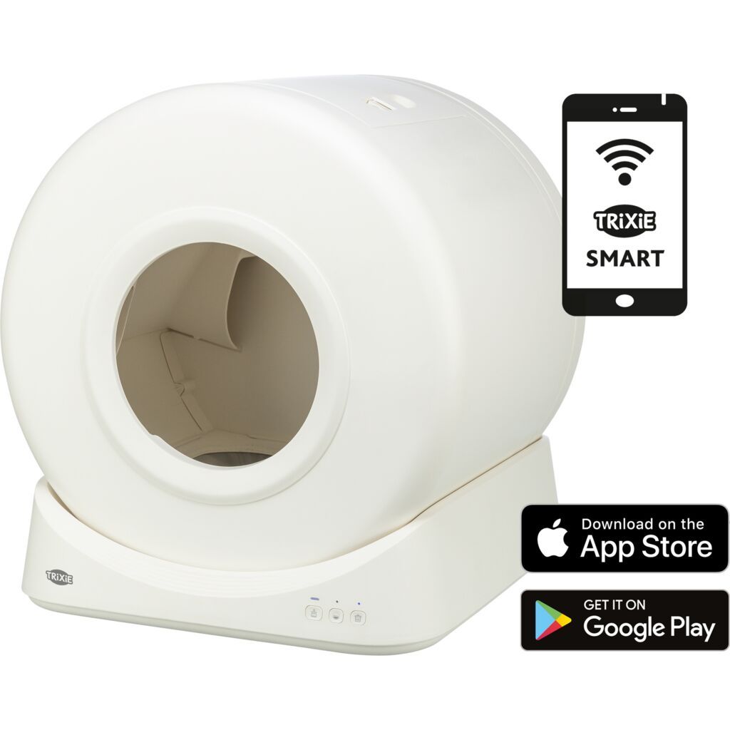 TRIXIE Smarte Katzentoilette, weiß | 51 × 56 × 54 cm