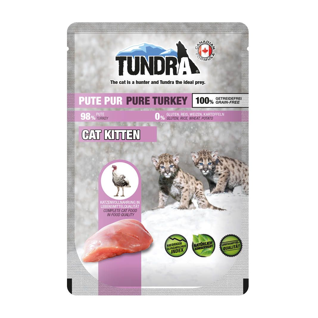 Tundra Cat Pouchpack Kitten Pute pur | 16 x 85 g