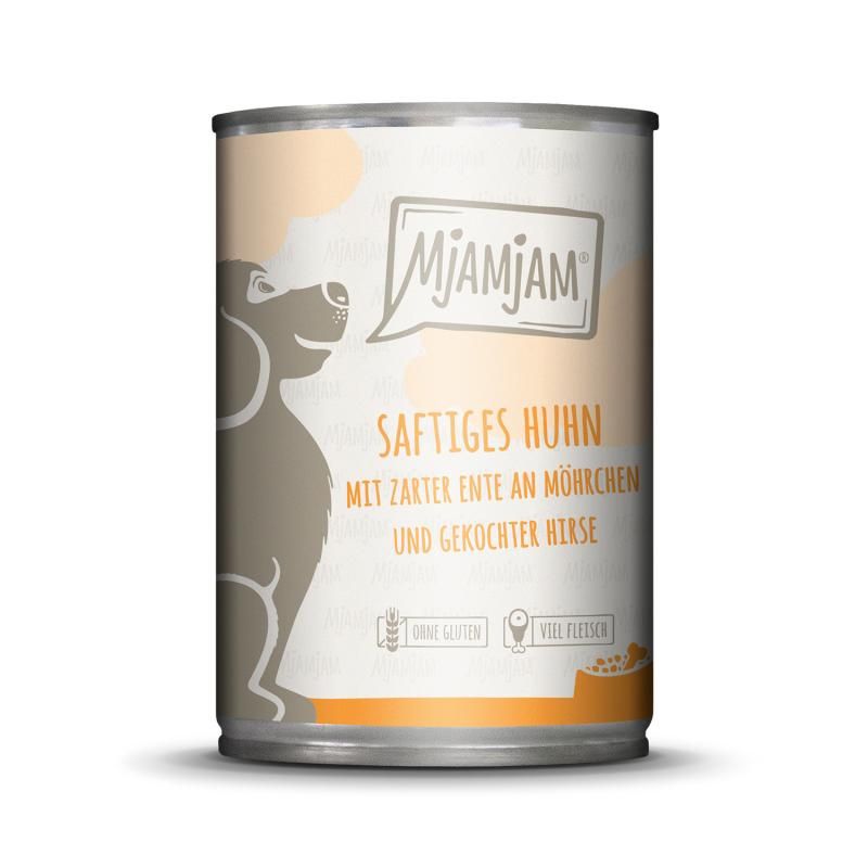 MjAMjAM Dog - Junior - Saftiges Hühnchen mit Ei | 6 x 800 g