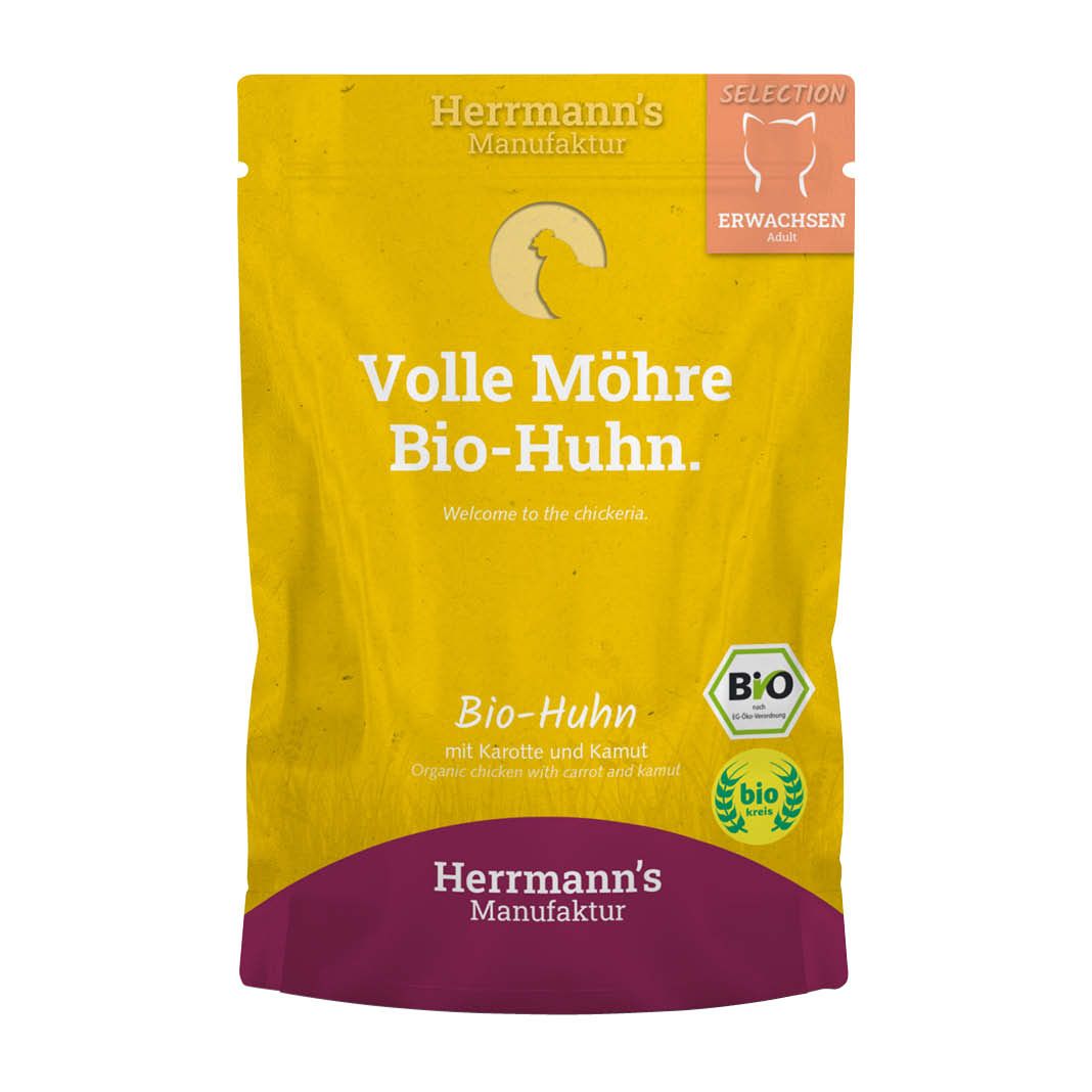 Herrmanns Selection Cat - Kaninchen und Käse | 12 x 200 g