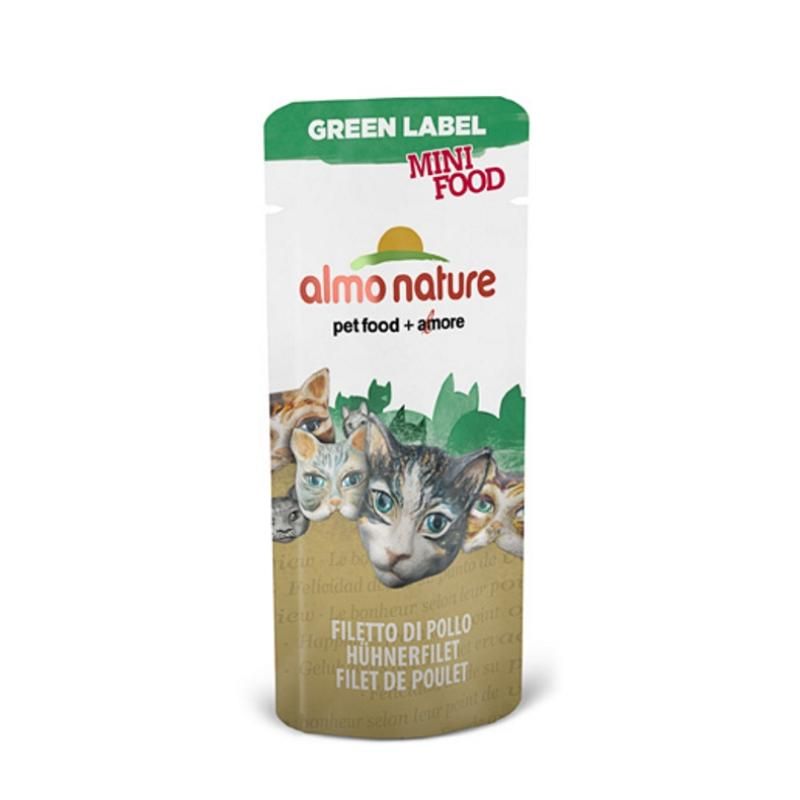 Almo Nature HFC Green Label Mini Food Snack Hühnerfilet | 100 x 3 g
