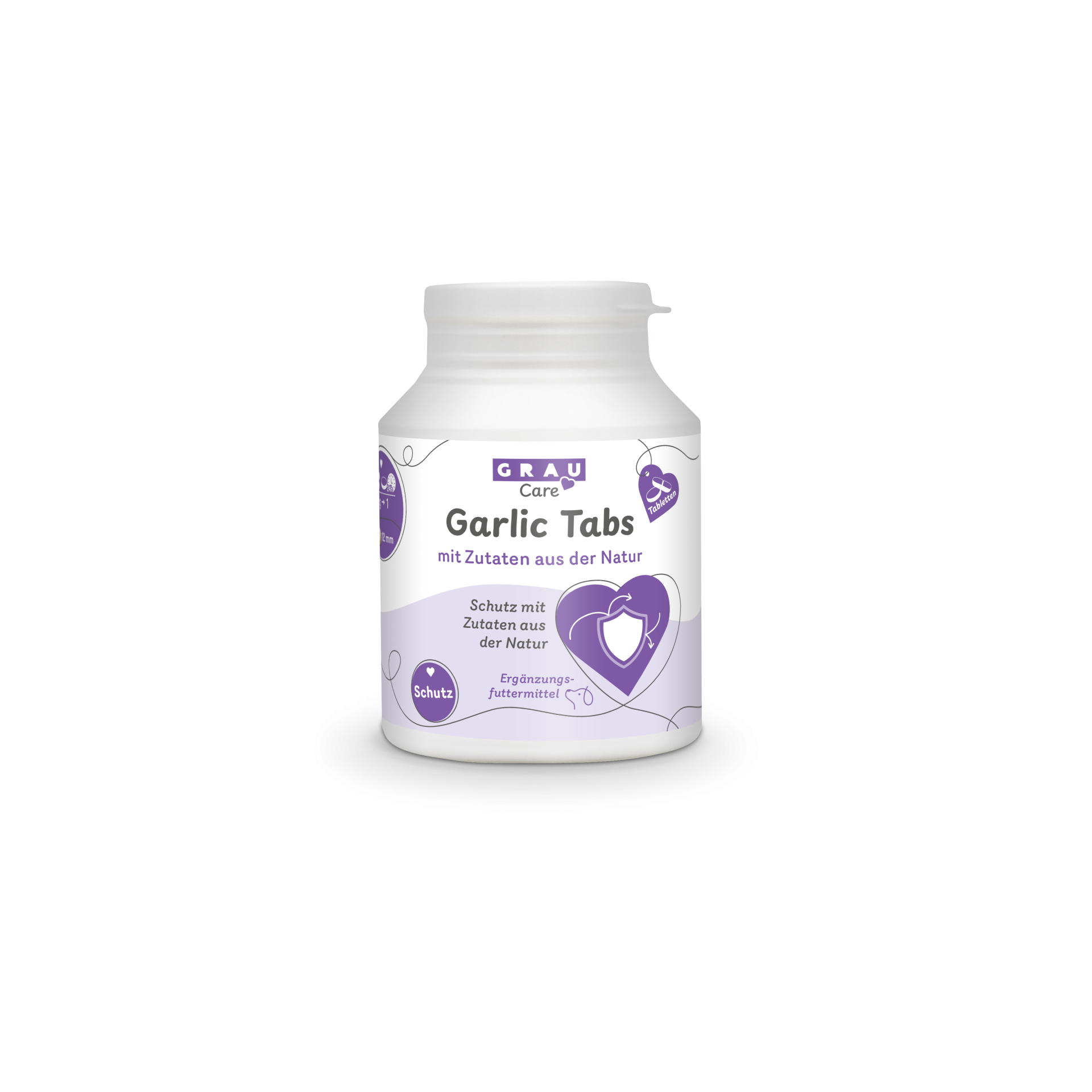 Grau Hund & Katze Knoblauch Tabletten | 200 Stück