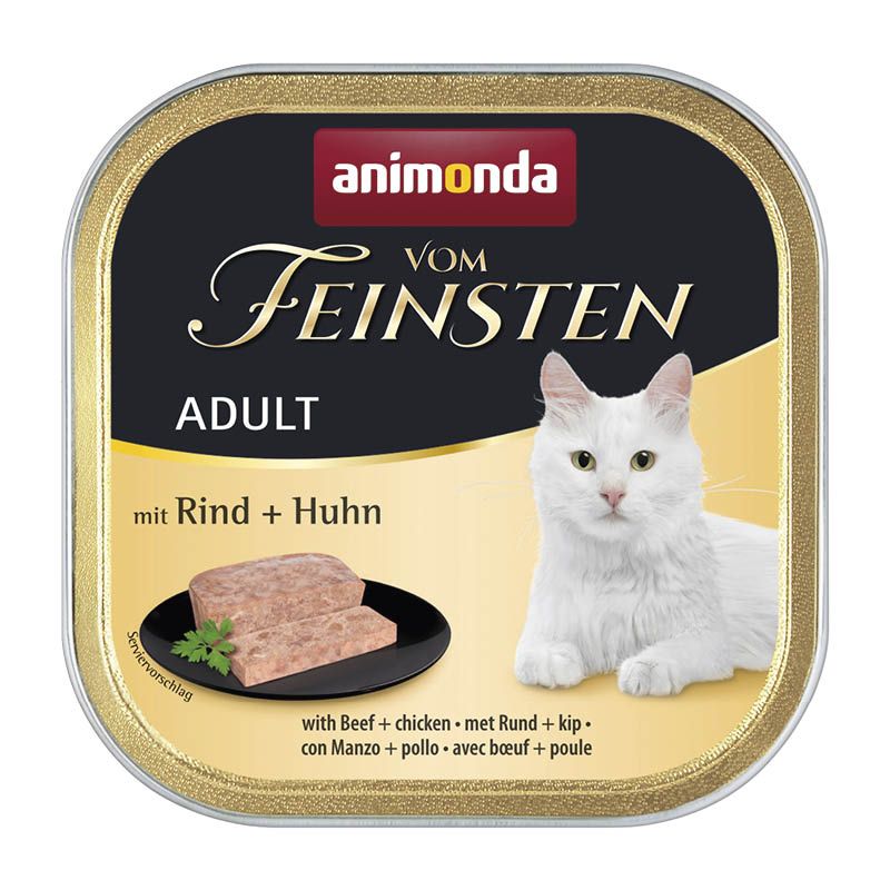 animonda Vom Feinsten - Schale - Adult - mit Rind + Huhn | 32 x 100 g