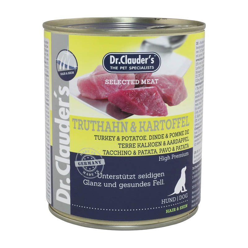 Dr. Clauder's Selected Meat - ProHair & Skin - Hirsch & Kartoffel | 6 x 200 g