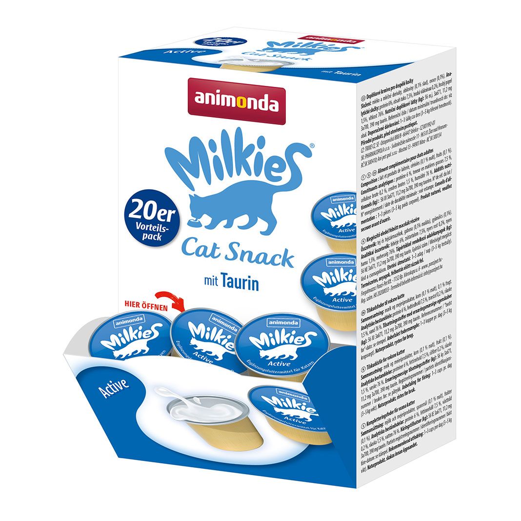 animonda Milkies Katzenmilch 20er Active | 4 x 20 x 15 g
