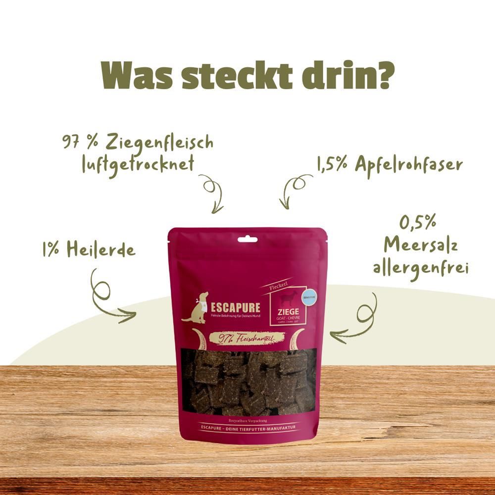 Escapure Fleckerl mit Heilerde Ziege | 150 g
