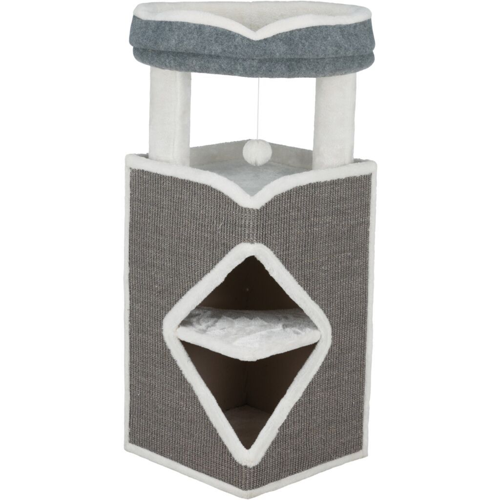 TRIXIE Cat Tower Arma, grau/weiß | 98 cm