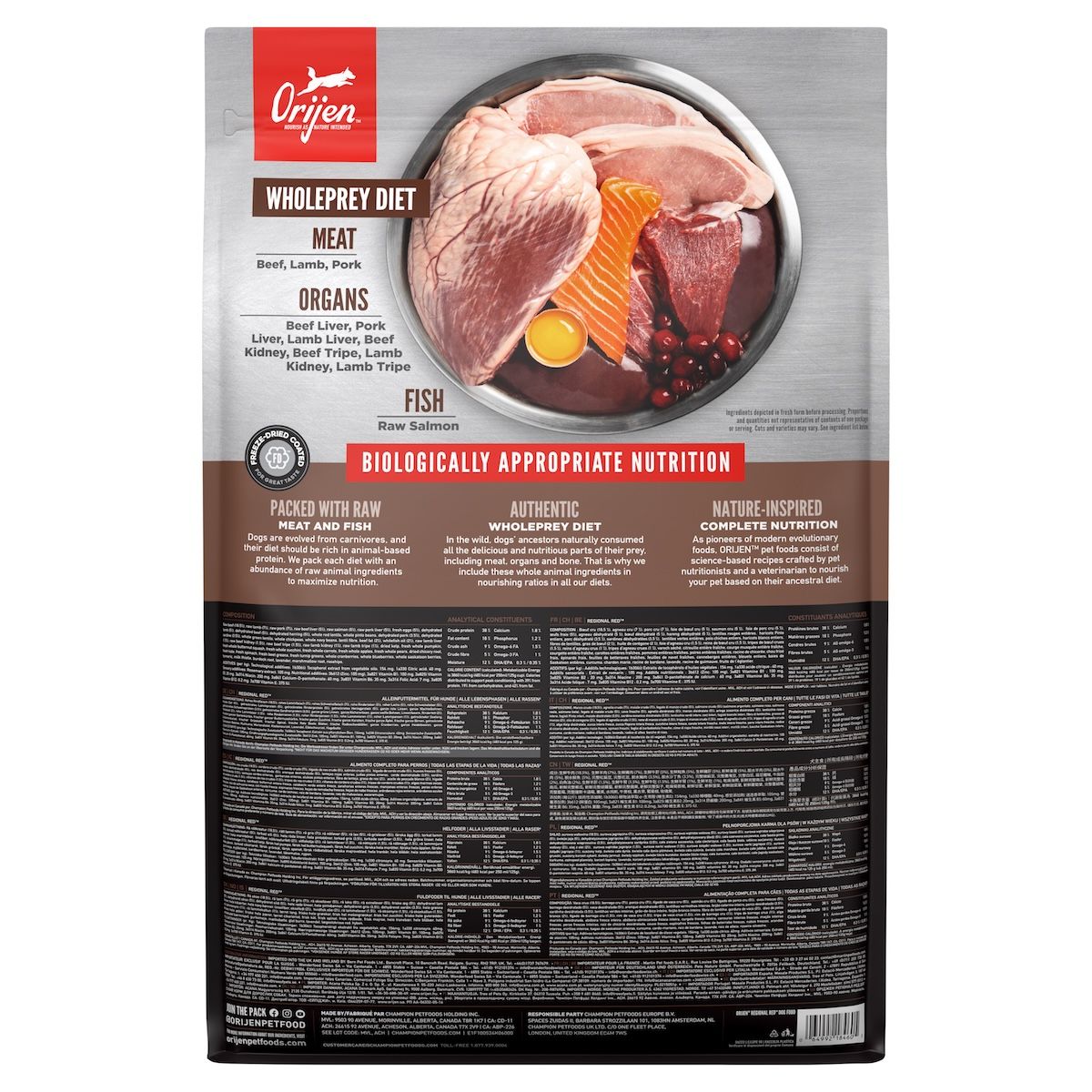 Orijen Dog Regional Red | 2 x 2 kg