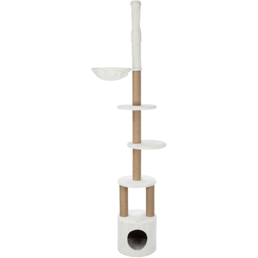 TRIXIE Kratzbaum Aurelio, deckenhoch, weiß | 236–250 cm