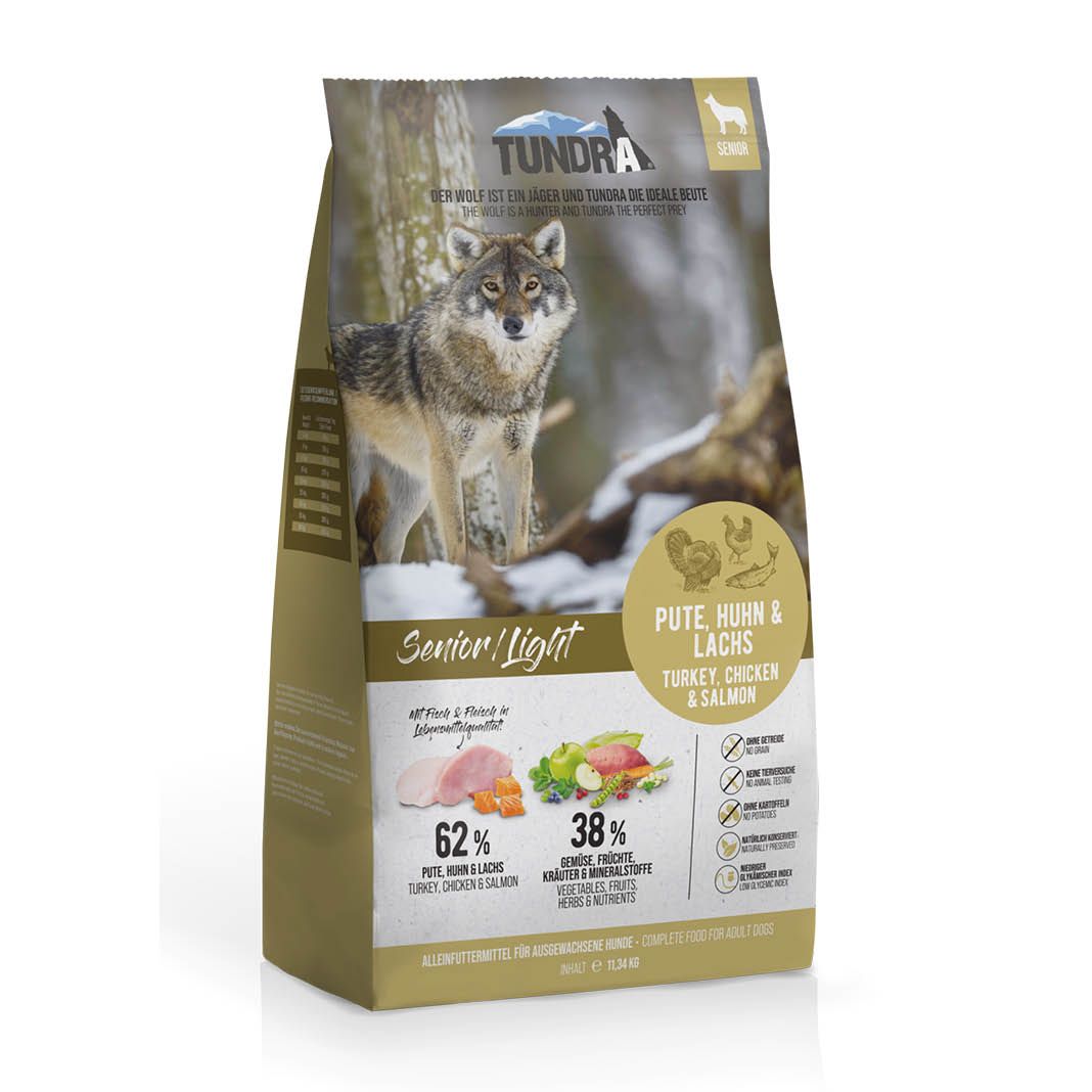 Tundra Dog Senior/Light Pute, Huhn & Lachs | 11,34 kg