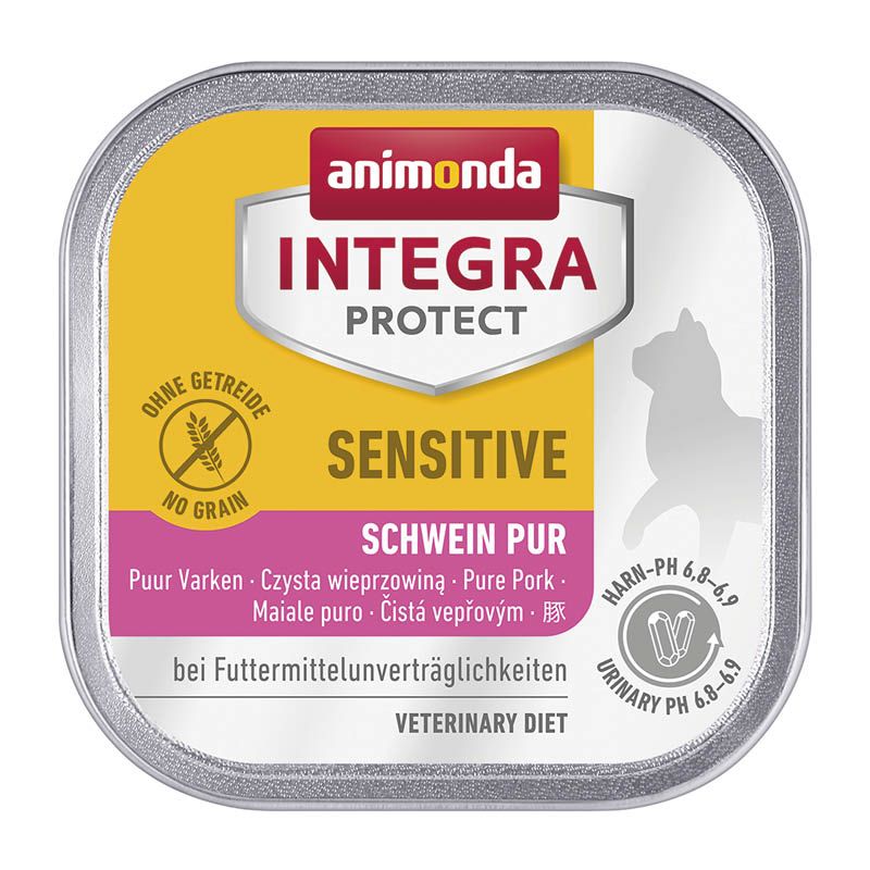 animonda INTEGRA PROTECT - Schale - Sensitive - Schwein pur | 16 x 100 g