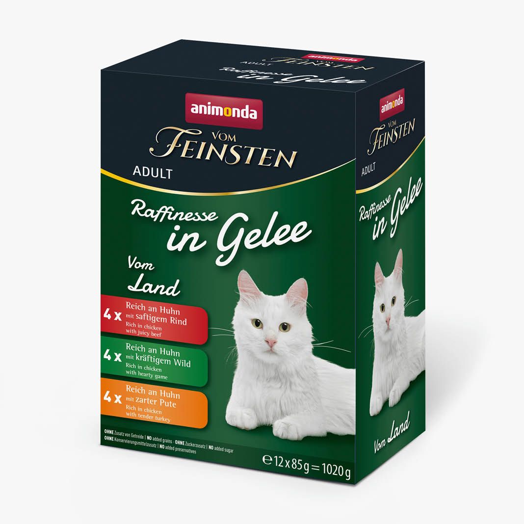 animonda Raffinesse in Gelee Varietäten vom Land (8x12=) | 96 x 85 g