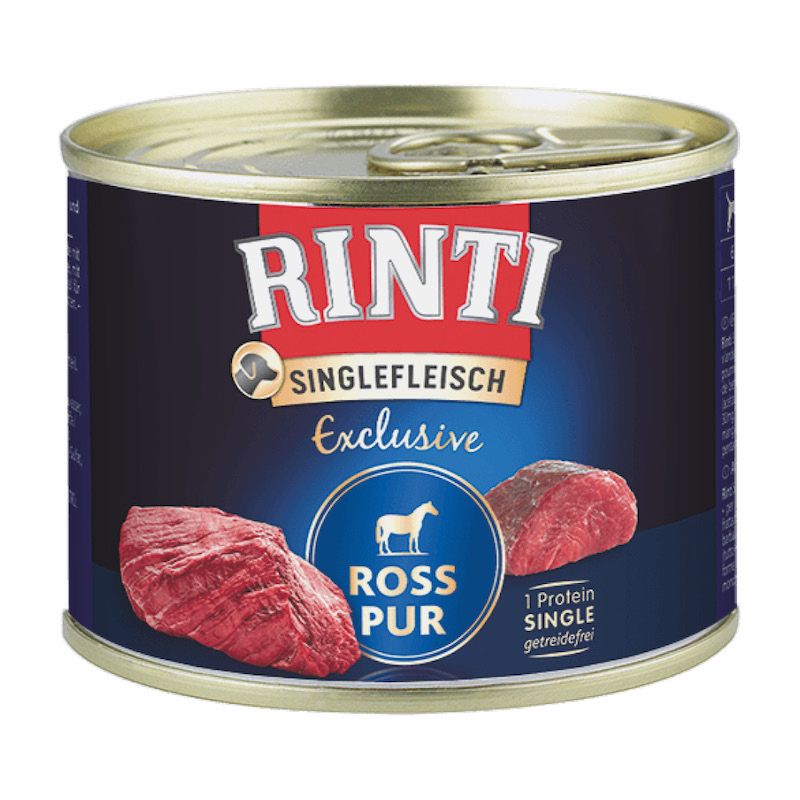 Rinti Singlefleisch Exclusive Pur Ross (Pferd) | 12 x 185 g