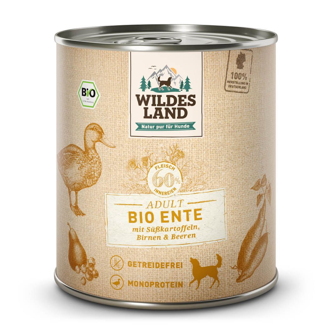 Wildes Land BIO Adult - Rind mit Kartoffeln, Karotten & Zucchini - Pouch | 10 x 125 g