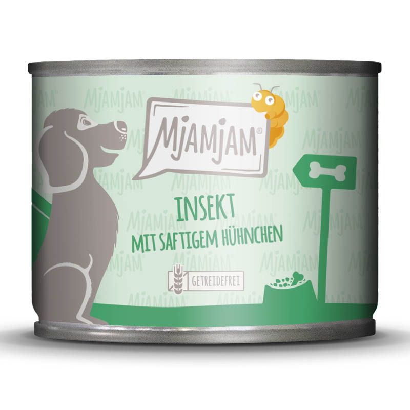 MjAMjAM Dog - Junior - Saftiges Hühnchen mit Ei | 6 x 800 g