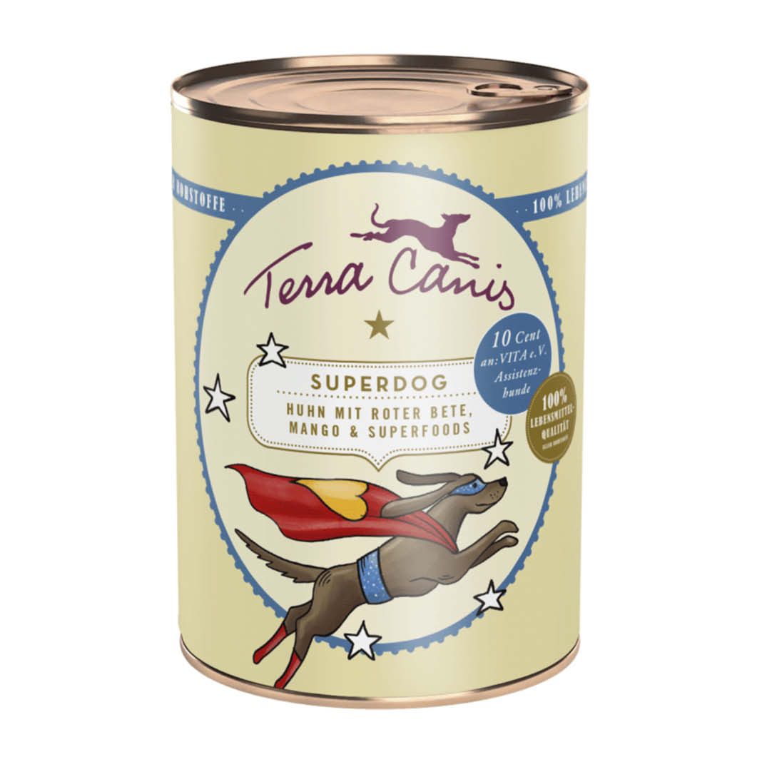 Terra Canis Superdog - Huhn mit roter Bete, Mango & Superfoods | 6 x 400 g