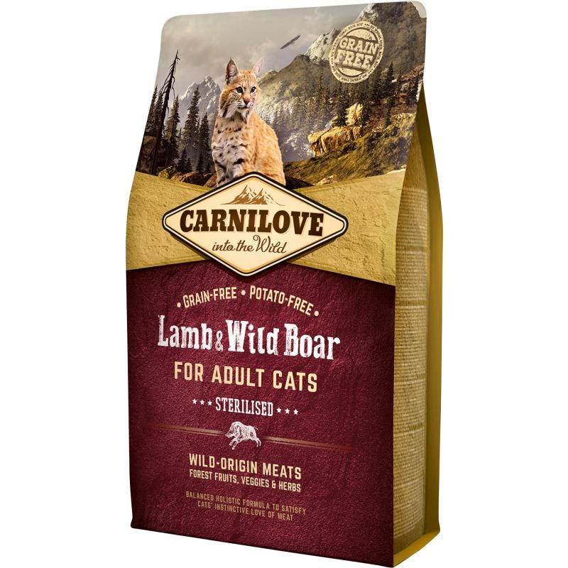 Carnilove Cat Adult - Lamm & Wildschwein - Sterilisiert | 2 kg
