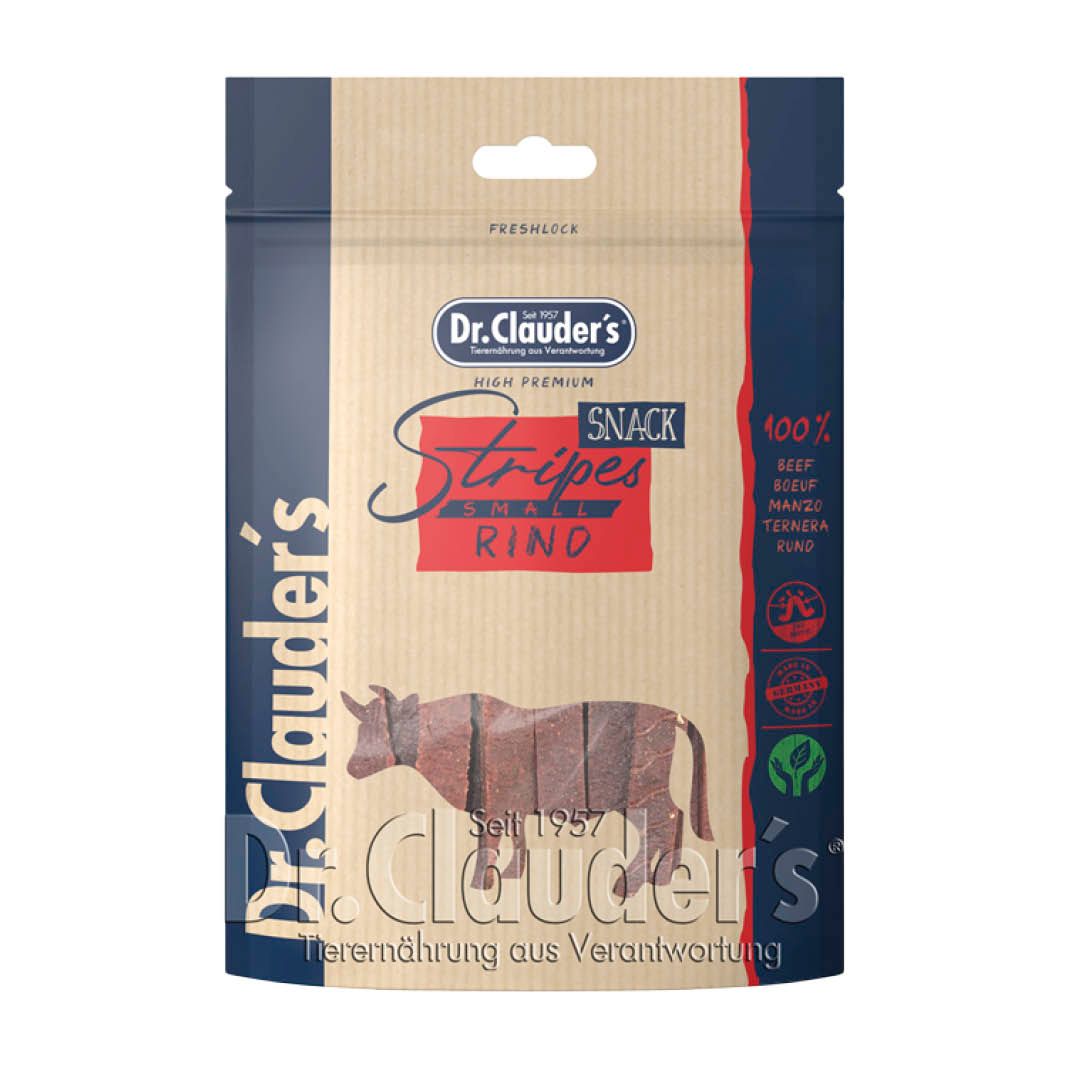 Dr. Clauder's Rinderfleisch Stripes | 10 x 80 g