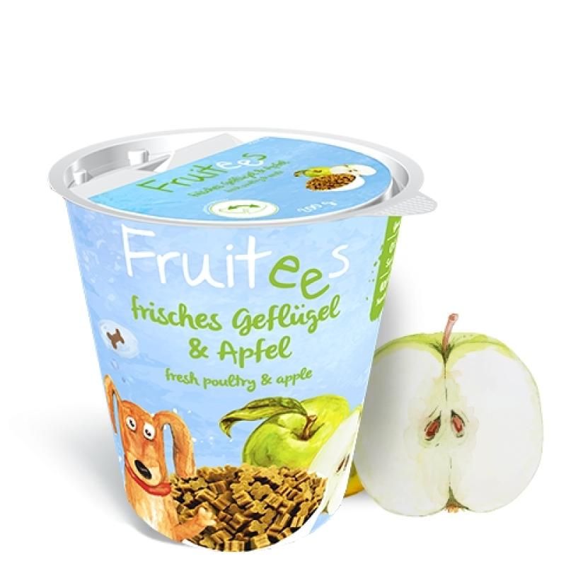 Bosch Finest Snack Fruitees frisches Geflügel & Apfel | 4 x 200 g