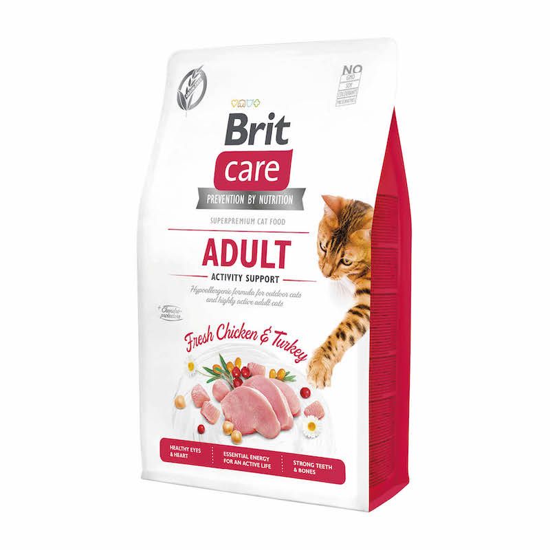 Brit Care - Cat - Getreidefrei - Adult - Aktivitätsunterstützung | 2 x 2 kg