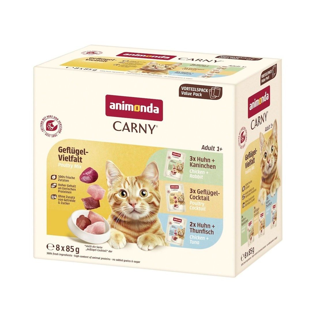 animonda Carny - Pouch - Adult - Mixpack Geflügel-Mix