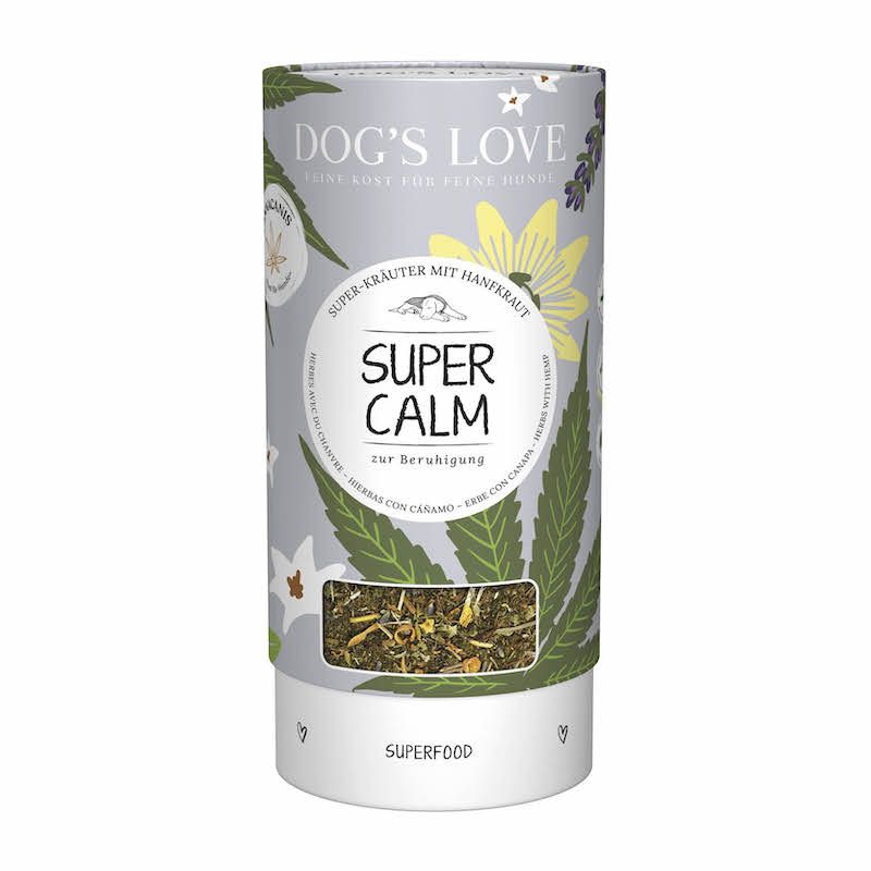DOG'S LOVE KRÄUTER Super-Calm zur Beruhigung | 4 x 100 g
