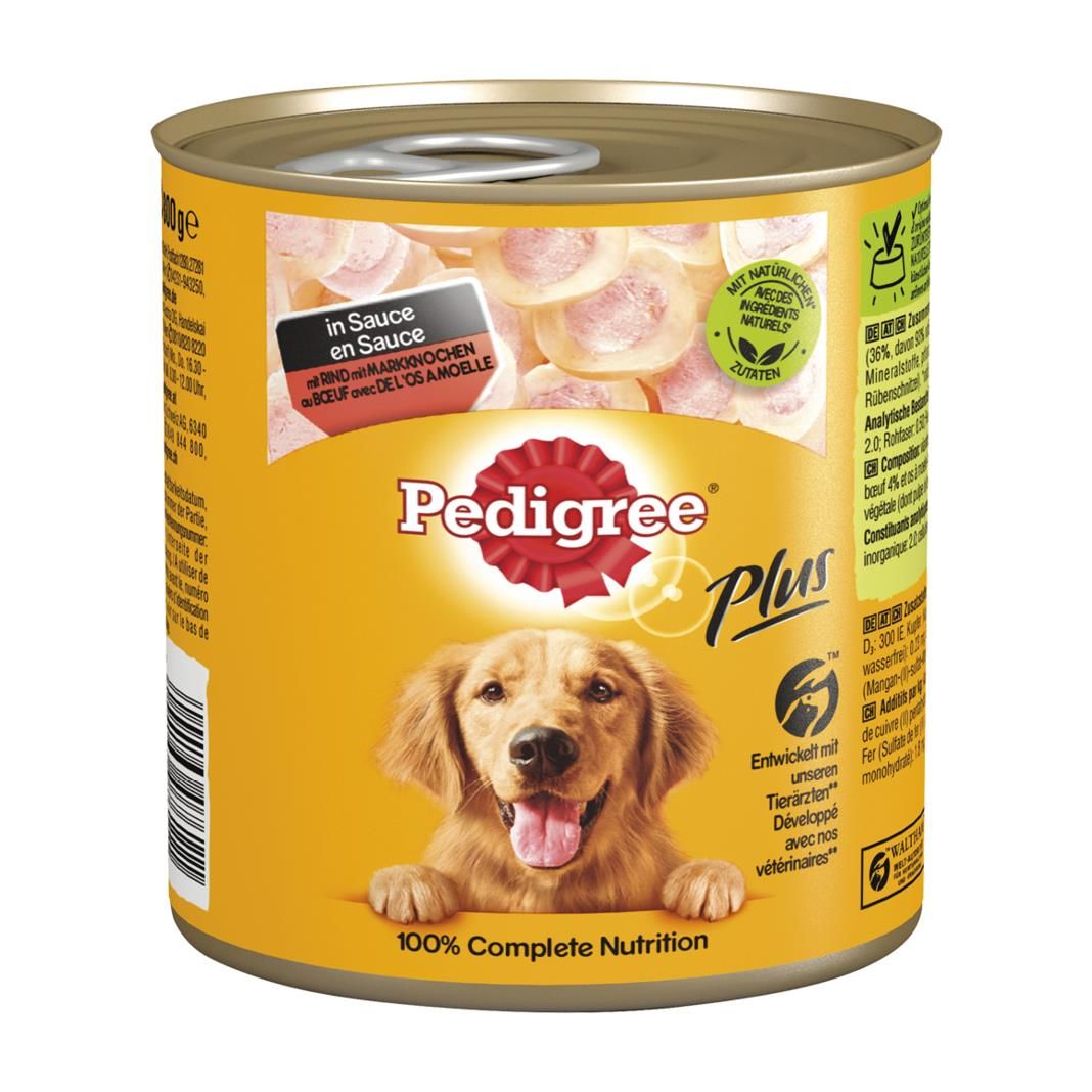 PEDIGREE® Dose mit 3 Sorten: Rind, Lamm und Huhn in Pastete | 12 x 800 g