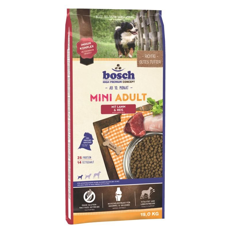 Bosch HPC Mini Adult mit Lamm & Reis | 2 x 15 kg