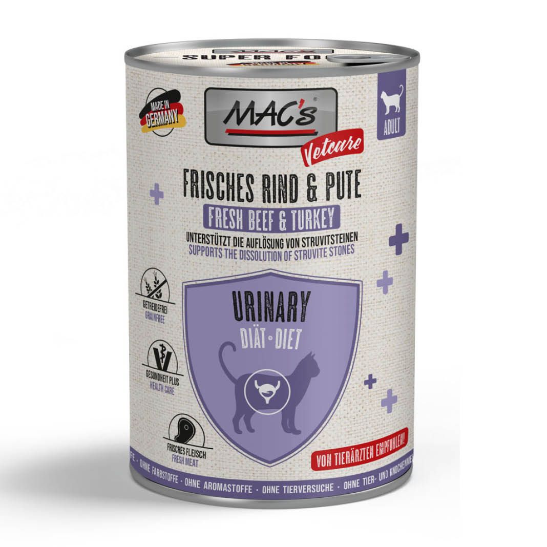 MAC's - Cat - Vetcare Urinary Rind + Pute | 6 x 400 g