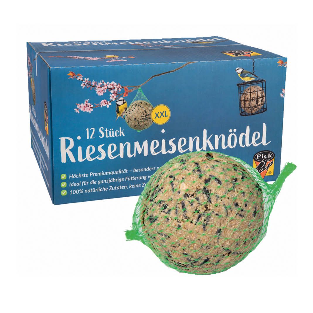 Pick Up Riesenmeisenknödel 12 Stück im Karton mit Netz | 6 kg