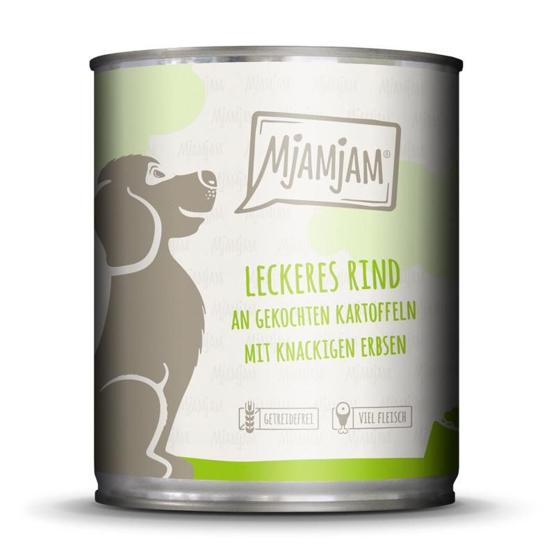 MjAMjAM Dog - Junior - Saftiges Hühnchen mit Ei | 6 x 800 g