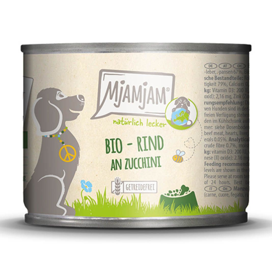 MjAMjAM Dog - Natürlich lecker - BIO Huhn an Möhrchen | 6 x 200 g