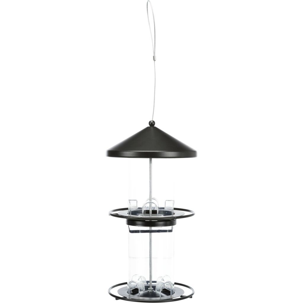 TRIXIE Futterspender, schwarz | 2.300 ml/36 cm