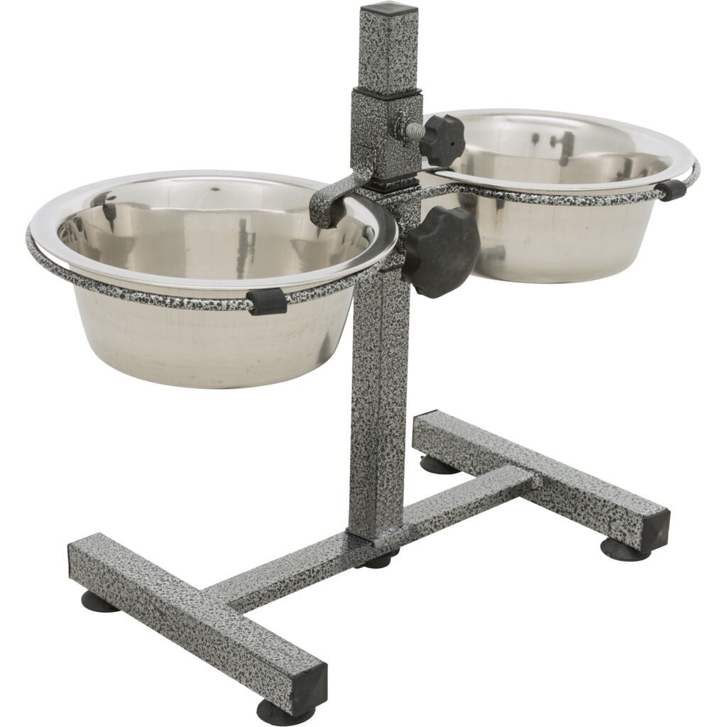 TRIXIE Hundebar, Metall/Edelstahl | 2 × 0,75 l/ø 17 cm