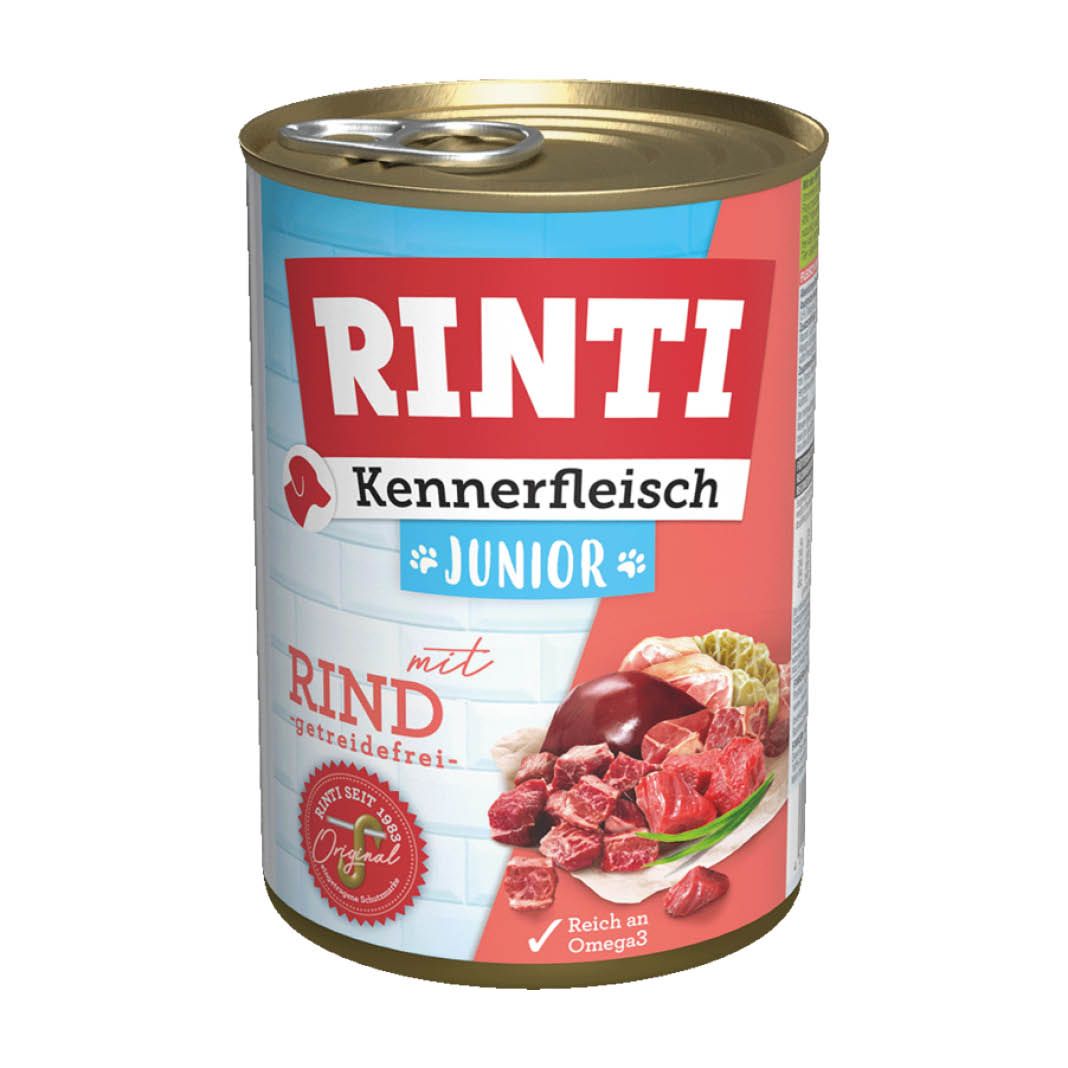 Rinti Kennerfleisch Junior mit Rind | 12 x 400 g