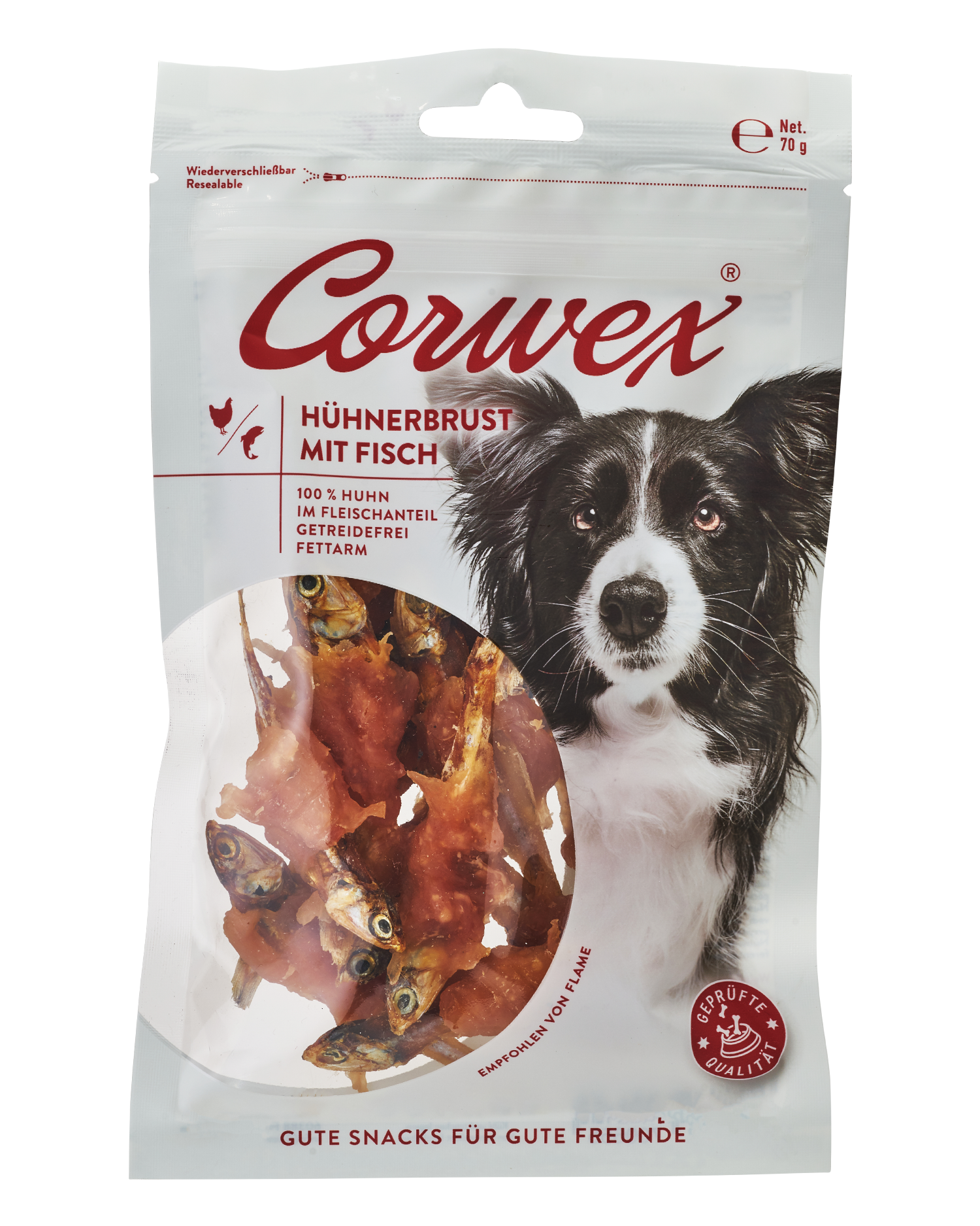Corwex Hühnerbrust mit Fisch | 70 g