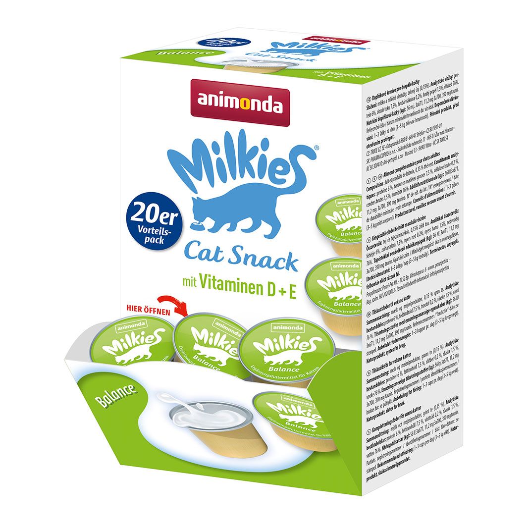 animonda Milkies Katzenmilch 20er Balance | 20 x 15 g