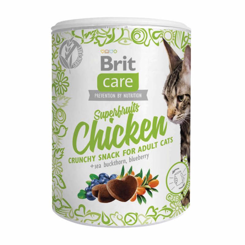 Brit Care - Cat - Snack - Superfruits Huhn | 6 x 100 g