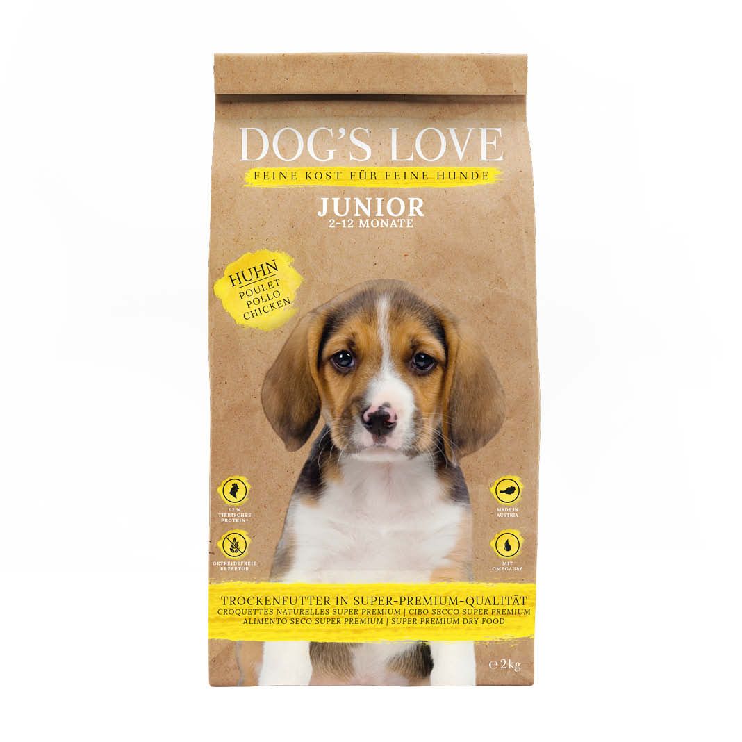 DOG'S LOVE TROCKEN Junior Huhn