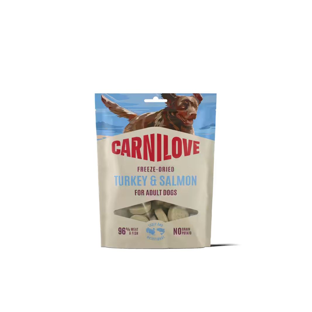 Carnilove Dog Freeze Dried Snack - Pute & Lachs | 10 x 60 g