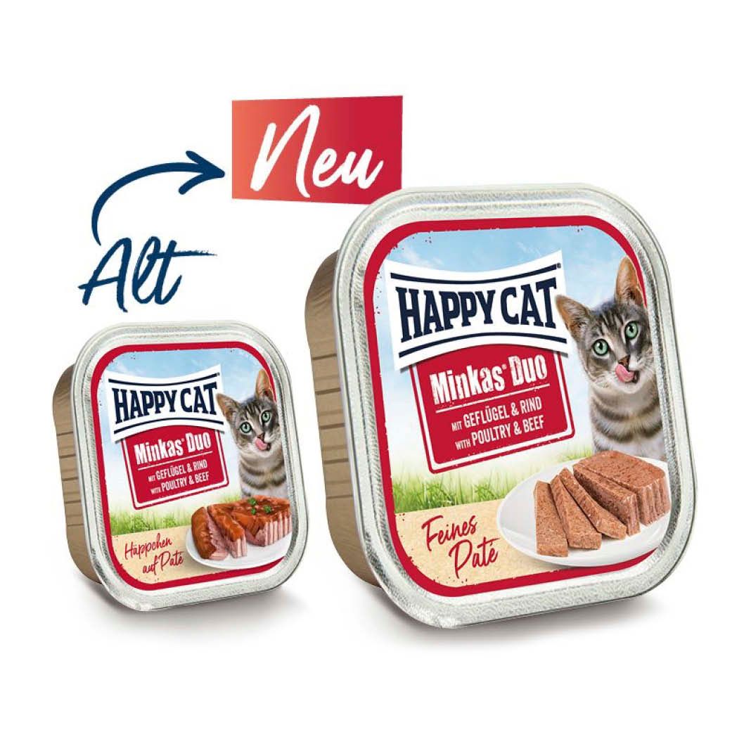 Happy Cat Minkas Duo Rind & Lachs | 16 x 100 g