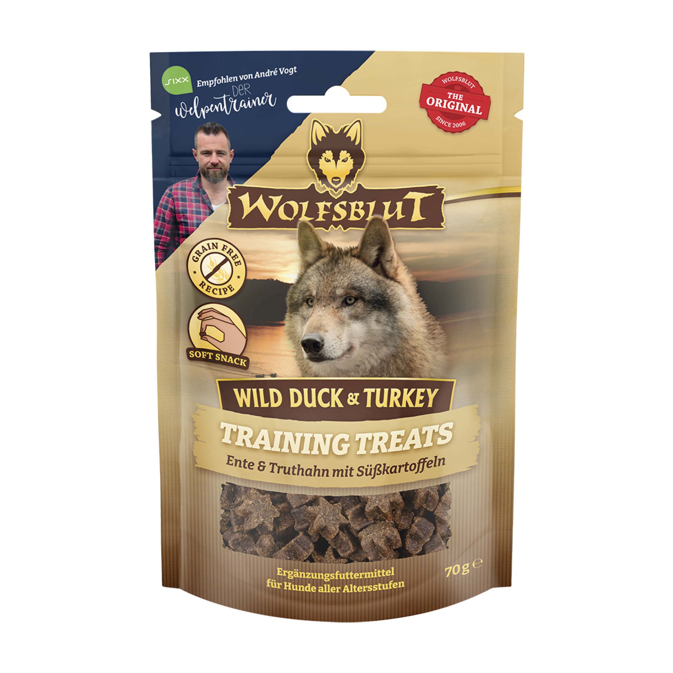 Wolfsblut Training Treats Wild Duck & Turkey - Ente, Truthahn und Süßkartoffel | 70 g