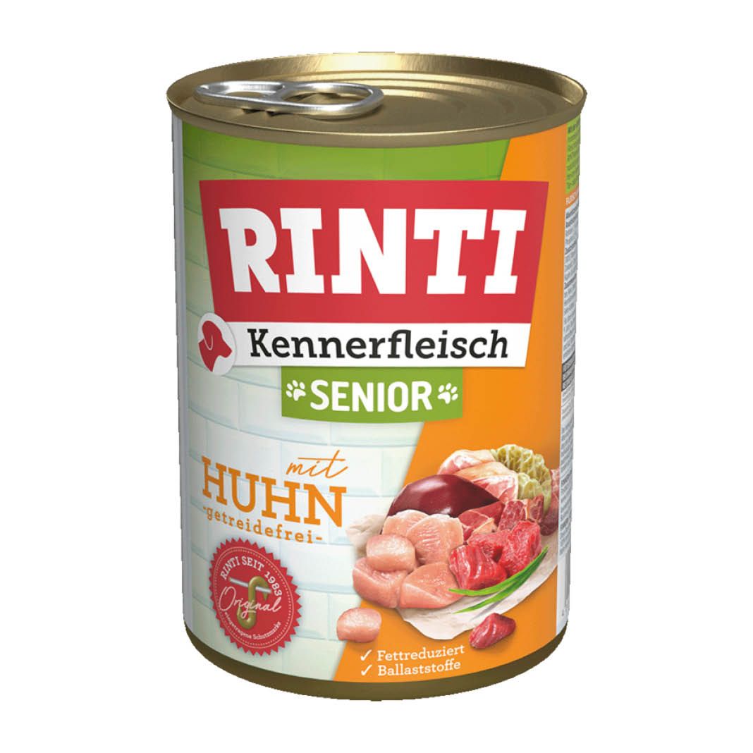 Rinti Kennerfleisch Senior mit Huhn | 12 x 400 g